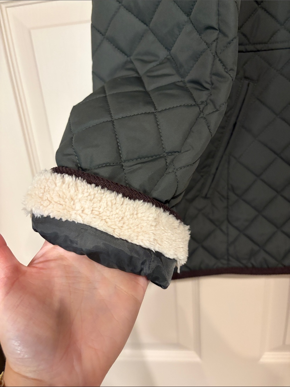 Lauren Ralph Lauren Quilted Puffer Jacket with Sherpa Collar - Picture 3 of 7